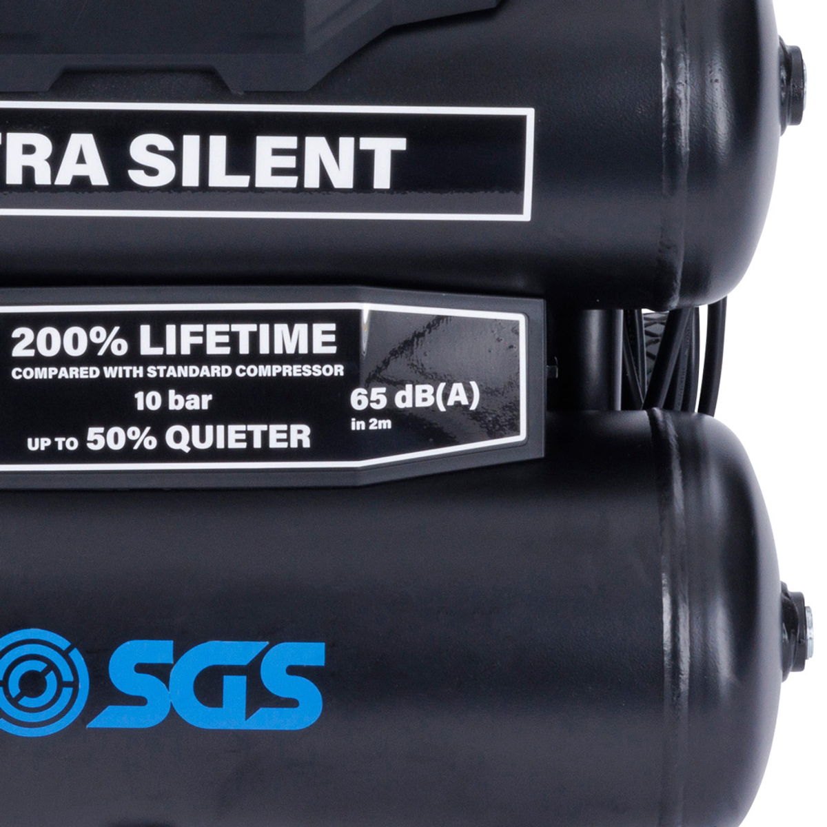 SGS Silent Air Compressor Oil Free 17L 1HP 5.6CFM